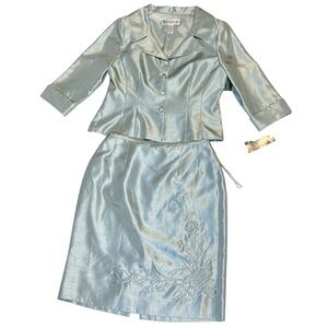 Jessica Howard NWT - Women’s 2pc Skirt/Blazer Set Beaded/Embroidered Sz. 14